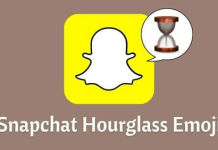 what does an hourglass mean on Snapchat